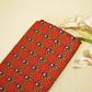 Red Abstract Print Muslin Fabric MTF-26504
