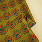 Green Abstract Print Muslin Fabric MTF-26505