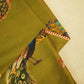 Green Bird Print Muslin Fabric MTF-26506