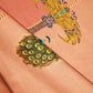 Light Brown Bird Print Muslin Fabric MTF-26511