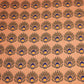 Light Brown Abstract Print Muslin Fabric MTF-26512