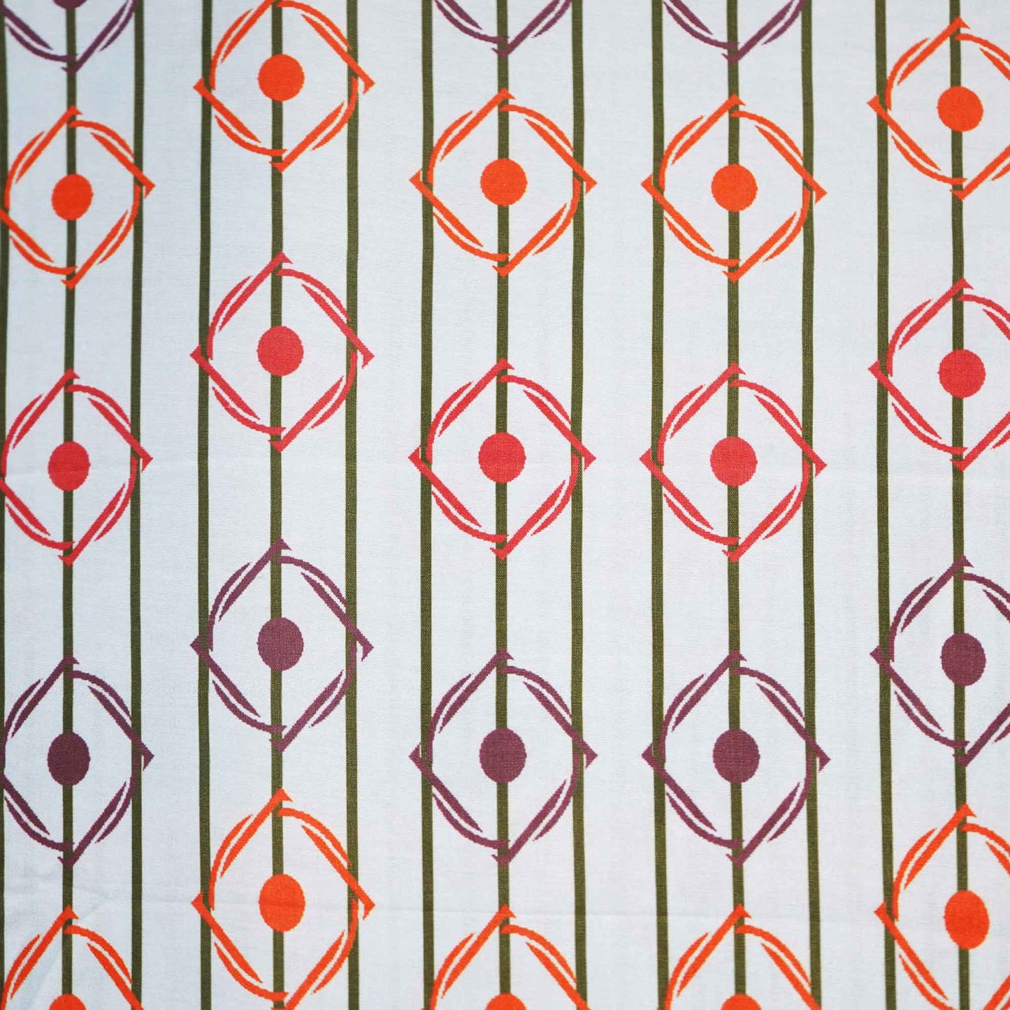 Powder Blue Multicolor Stripes Print Muslin Fabric MTF-26516