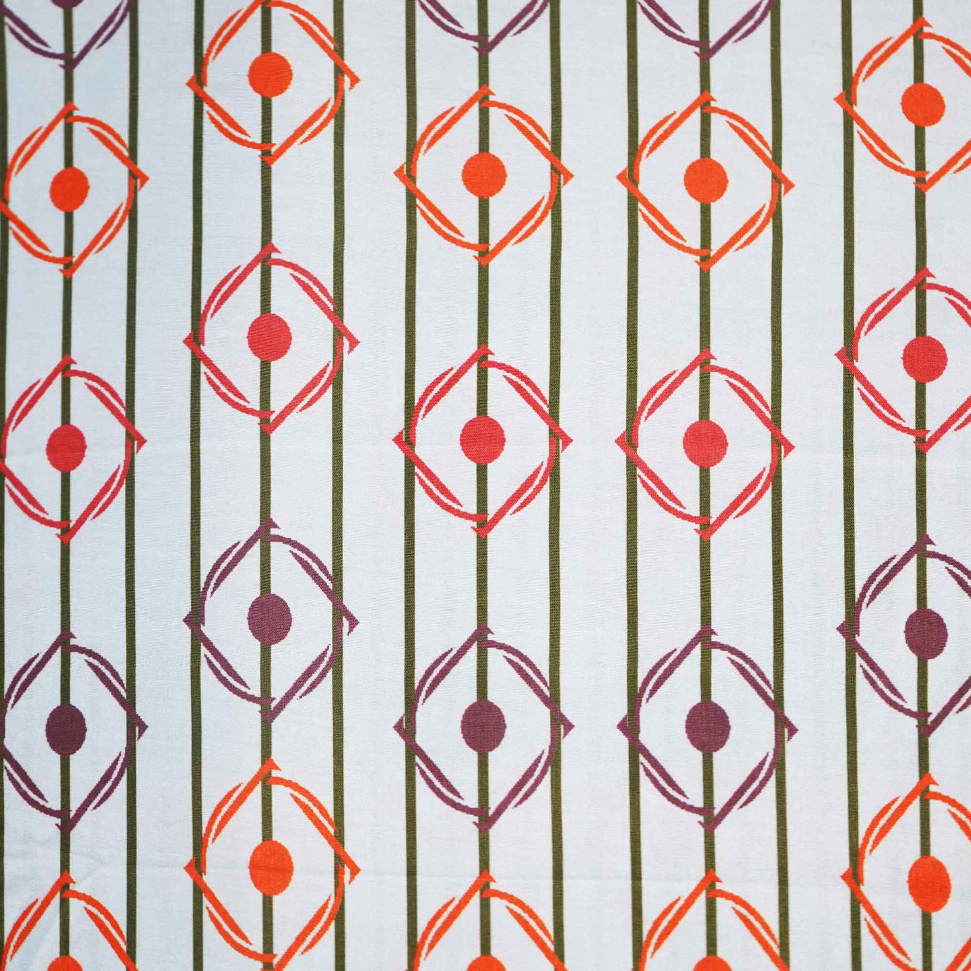 Powder Blue Multicolor Stripes Print Muslin Fabric MTF-26516