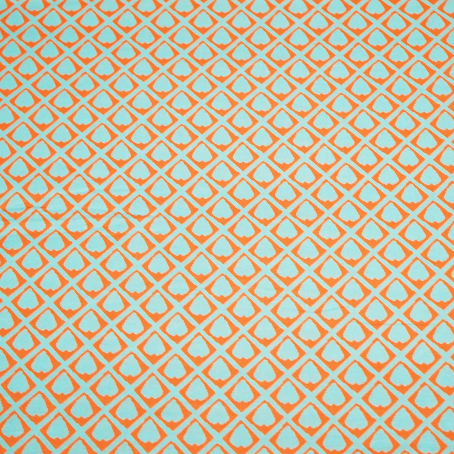 Blue Geometrical Print Muslin Fabric MTF-26517
