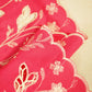 Magenta Floral Hakoba Embroidery Cotton Fabric CF-26519