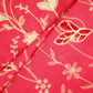 Magenta Floral Hakoba Embroidery Cotton Fabric CF-26519