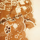 Brown Floral Hakoba Embroidery Cotton Fabric CF-26524