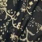 Navy Blue Floral Hakoba Embroidery Cotton Fabric CF-26525