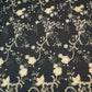 Navy Blue Floral Hakoba Embroidery Cotton Fabric CF-26525