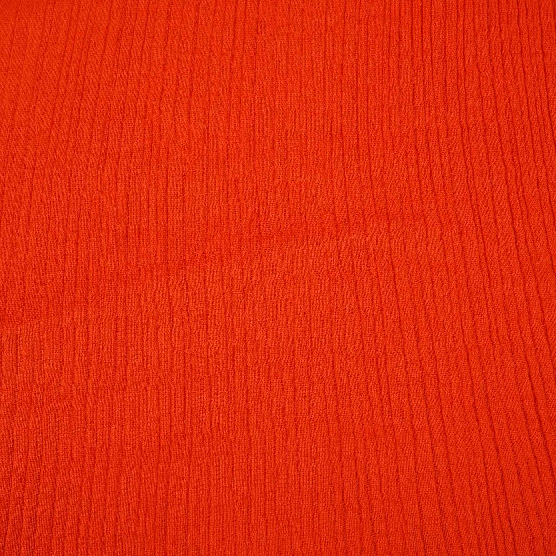 Orange Solid Double Cotton Fabric SKE-26528