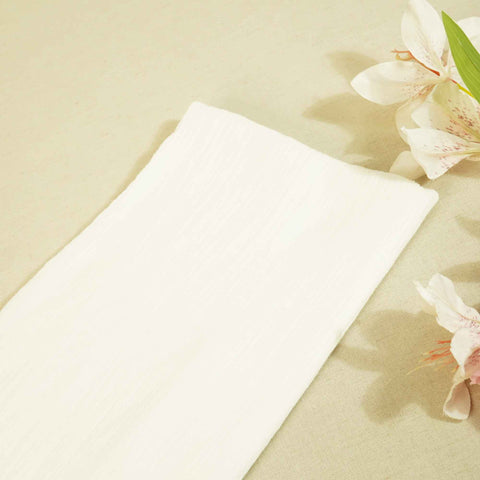 White Solid Double Cotton Fabric SKE-26530