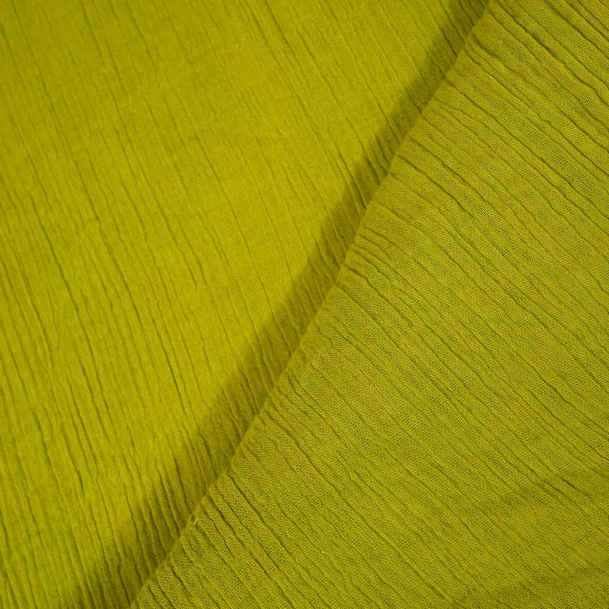 Olive Green Solid Double Cotton Fabric SKE-26532