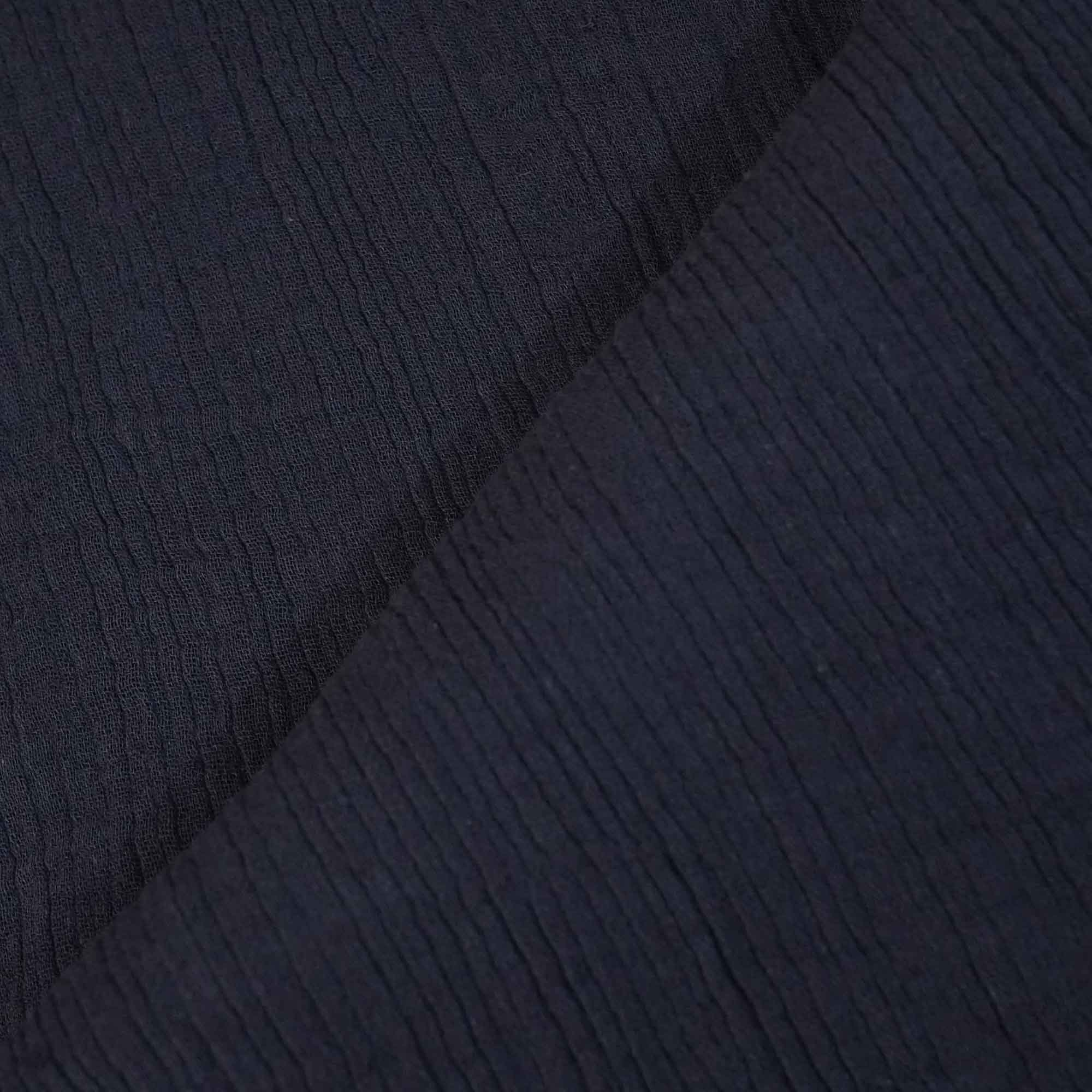 Navy Blue Solid Double Cotton Fabric SKE-26533