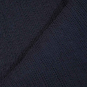Navy Blue Solid Double Cotton Fabric SKE-26533
