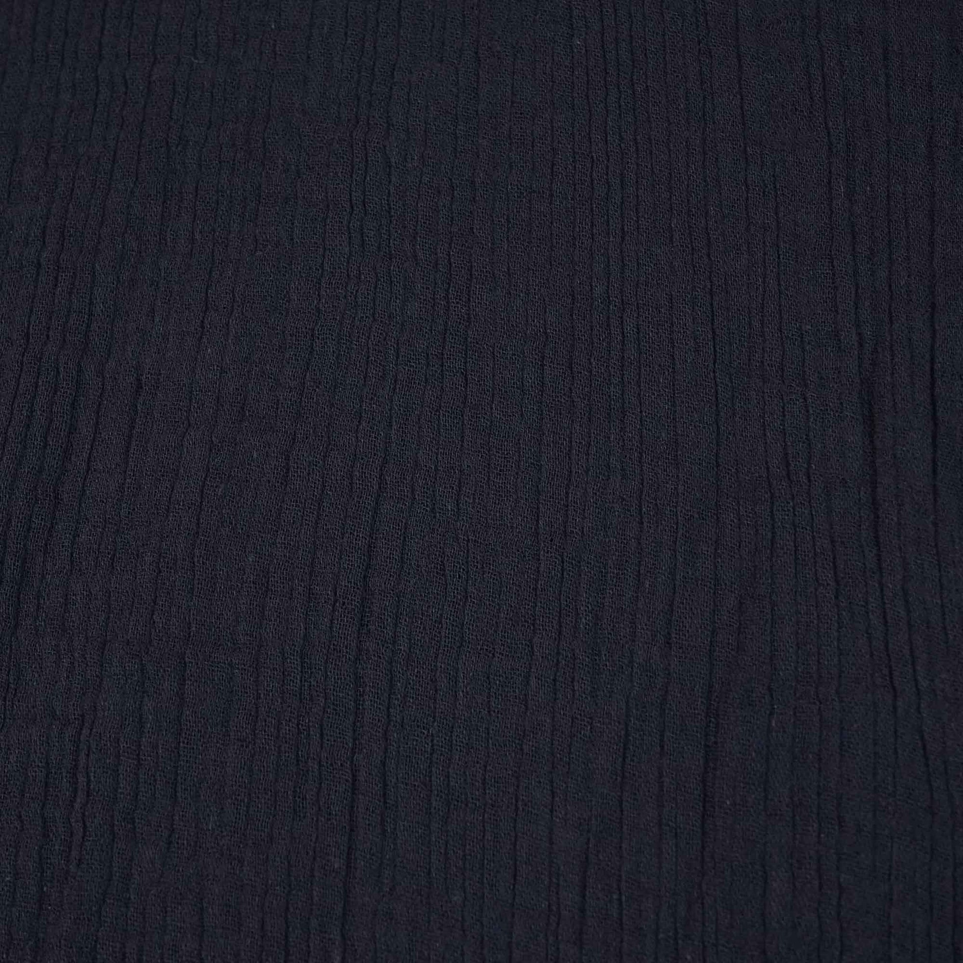 Navy Blue Solid Double Cotton Fabric SKE-26533