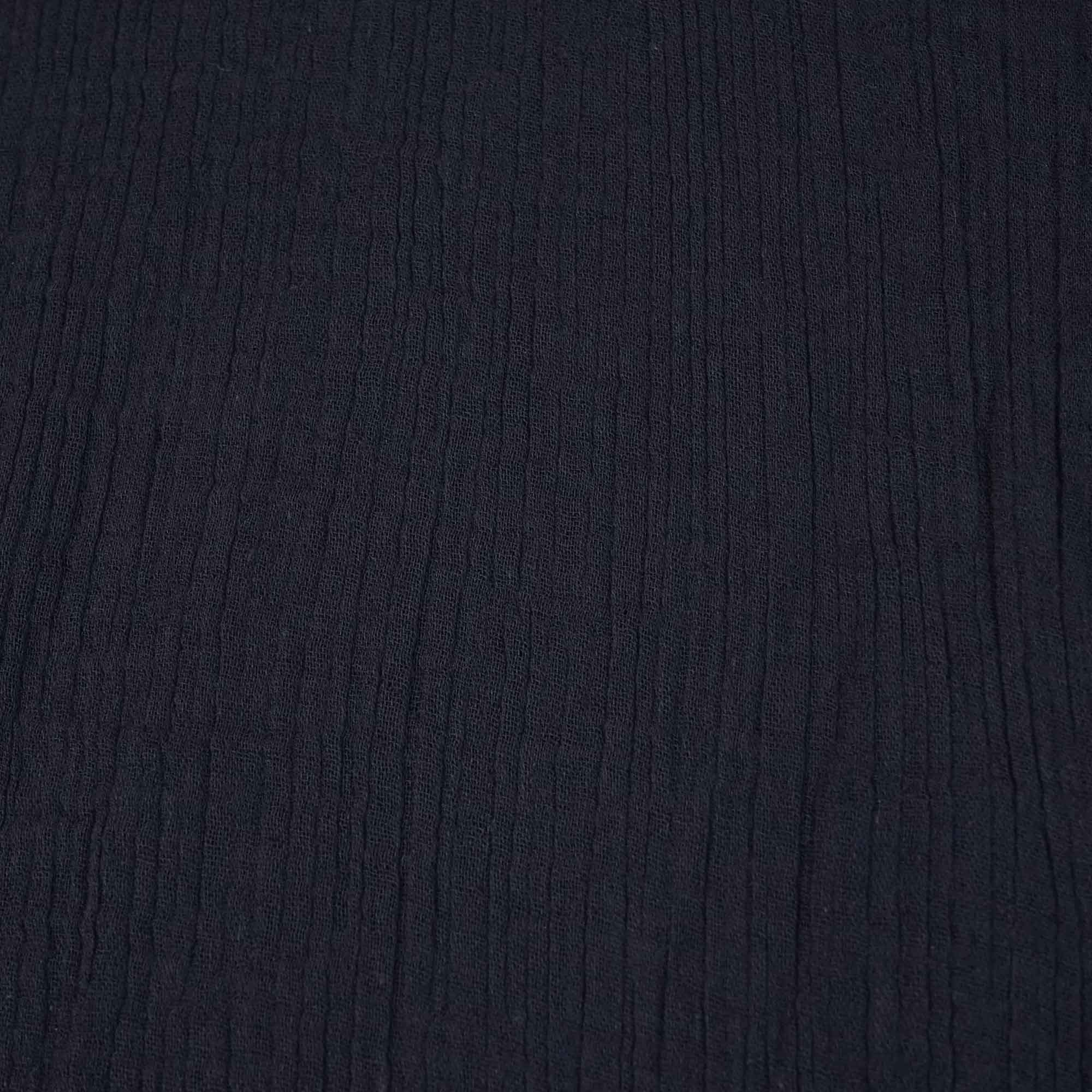 Navy Blue Solid Double Cotton Fabric SKE-26533
