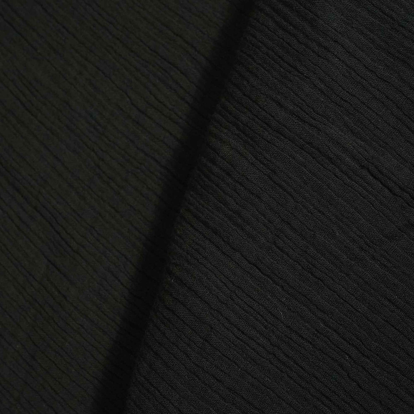 Black Solid Double Cotton Fabric SKE-26535