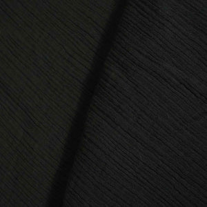 Black Solid Double Cotton Fabric SKE-26535
