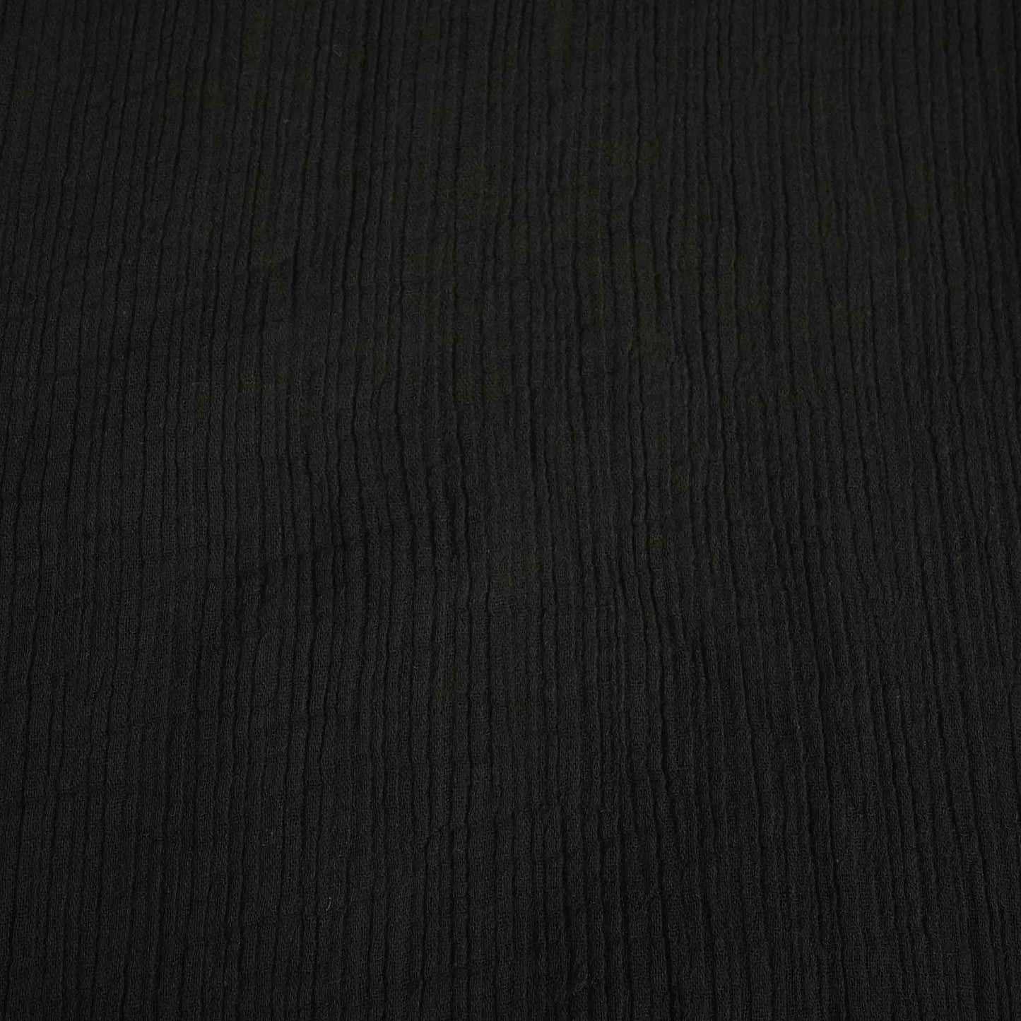 Black Solid Double Cotton Fabric SKE-26535