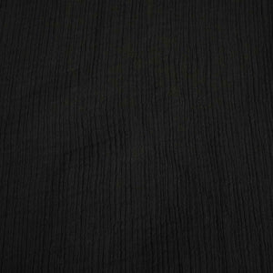 Black Solid Double Cotton Fabric SKE-26535