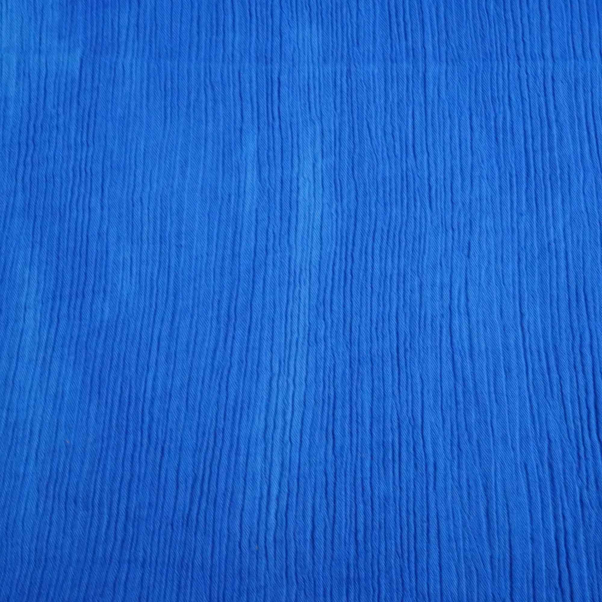 Royal Blue Solid Double Cotton Fabric SKE-26536