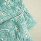 Light Green Hakoba Embroidery Mul Chanderi fabric Chanderi Dyed Fabric WI-26538