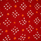 Red Bandhani Print Modal Silk Fabric SC-28266