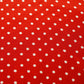 Red Polka Dot Print Creap Fabric Print Creap MTF-26831