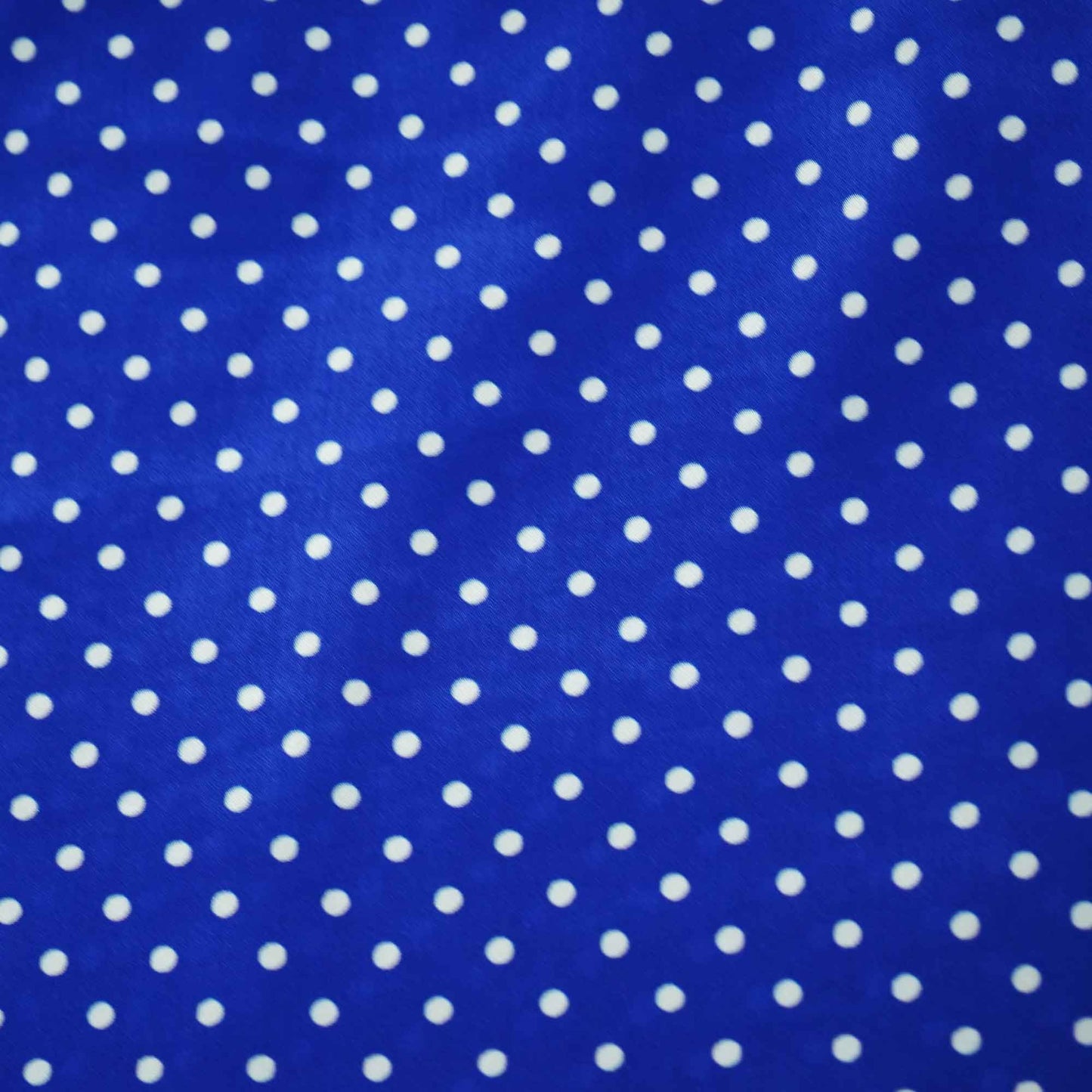 Royal Blue Dot Print Creap Fabric Print Creap MTF-26832