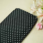 Black Dot Print Creap Fabric Print Creap MTF-26834