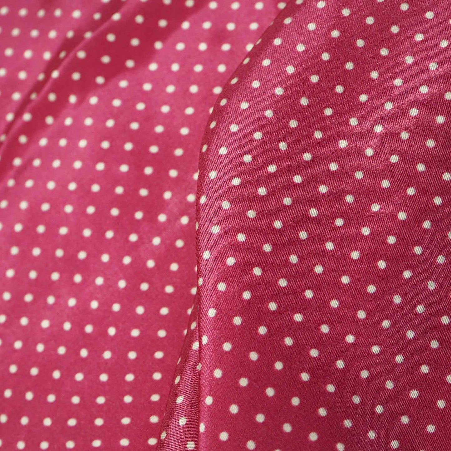 Pink Dot Print Creap Fabric Print Creap MTF-26837