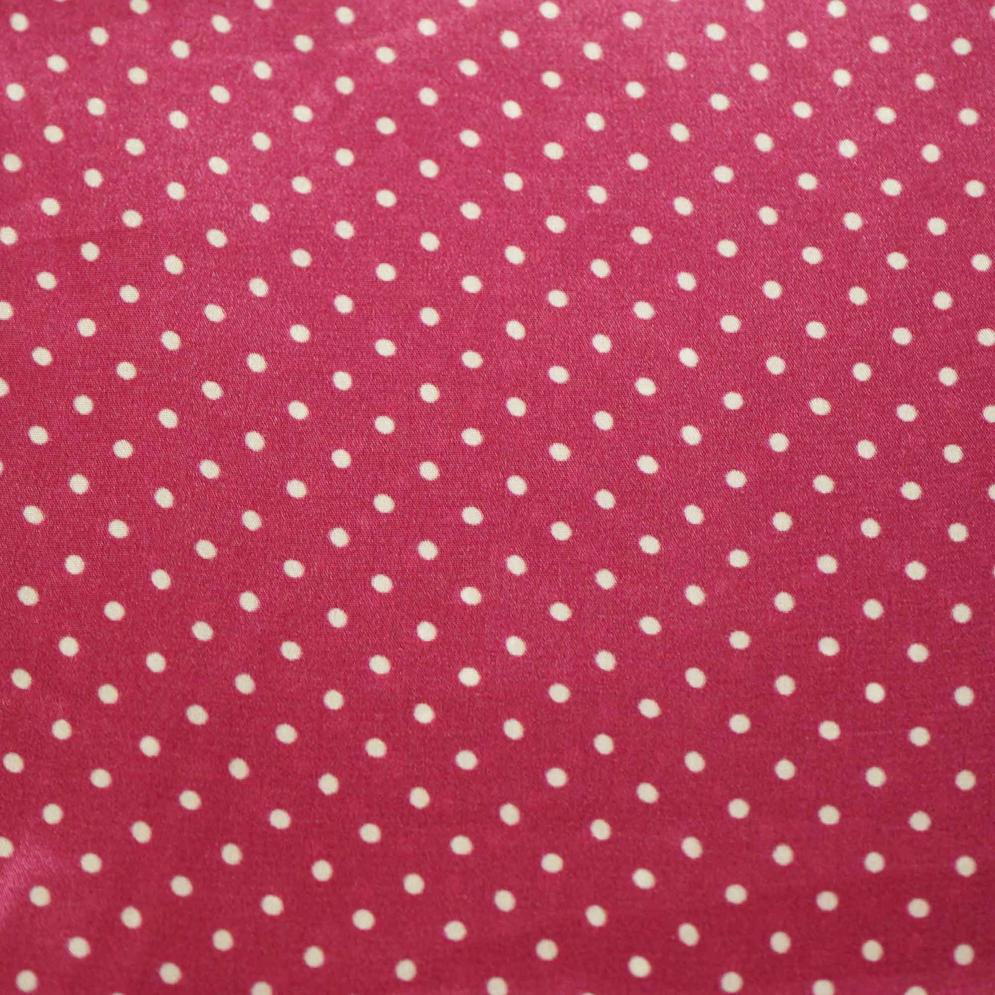 Pink Dot Print Creap Fabric Print Creap MTF-26837