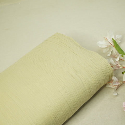 Beige Solid Double Cotton Fabric-SKE-26845