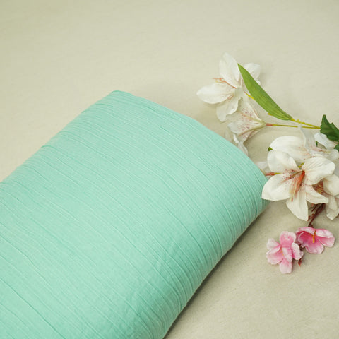 Aqua Solid Double Cotton Fabric-SKE-26848