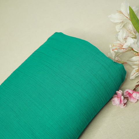 Green Solid Double Cotton Fabric-SKE-26849