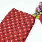 Red Polka Dot Modal Satin Fabric Modal Ajrakh IA-26852