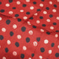 Red Polka Dot Modal Satin Fabric Modal Ajrakh IA-26852