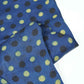Blue Polka Dot Modal Satin Fabric Modal Ajrakh IA-26856