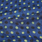 Blue Polka Dot Modal Satin Fabric Modal Ajrakh IA-26856