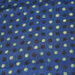 Blue Polka Dot Modal Satin Fabric Modal Ajrakh IA-26856