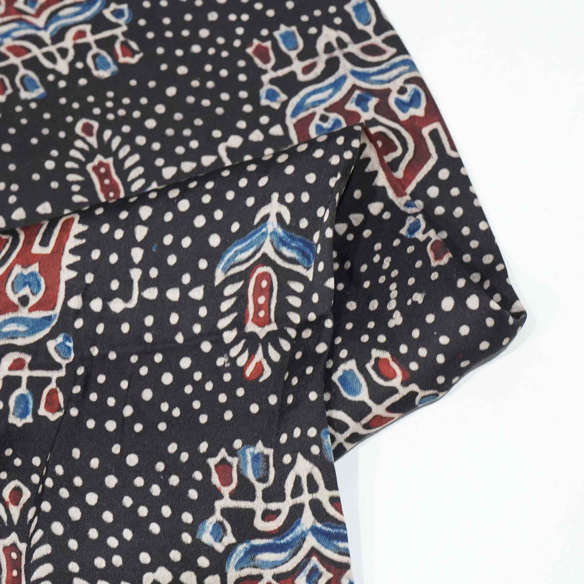 Black Ajrakh Modal Satin Modal Ajrakh IA-26872