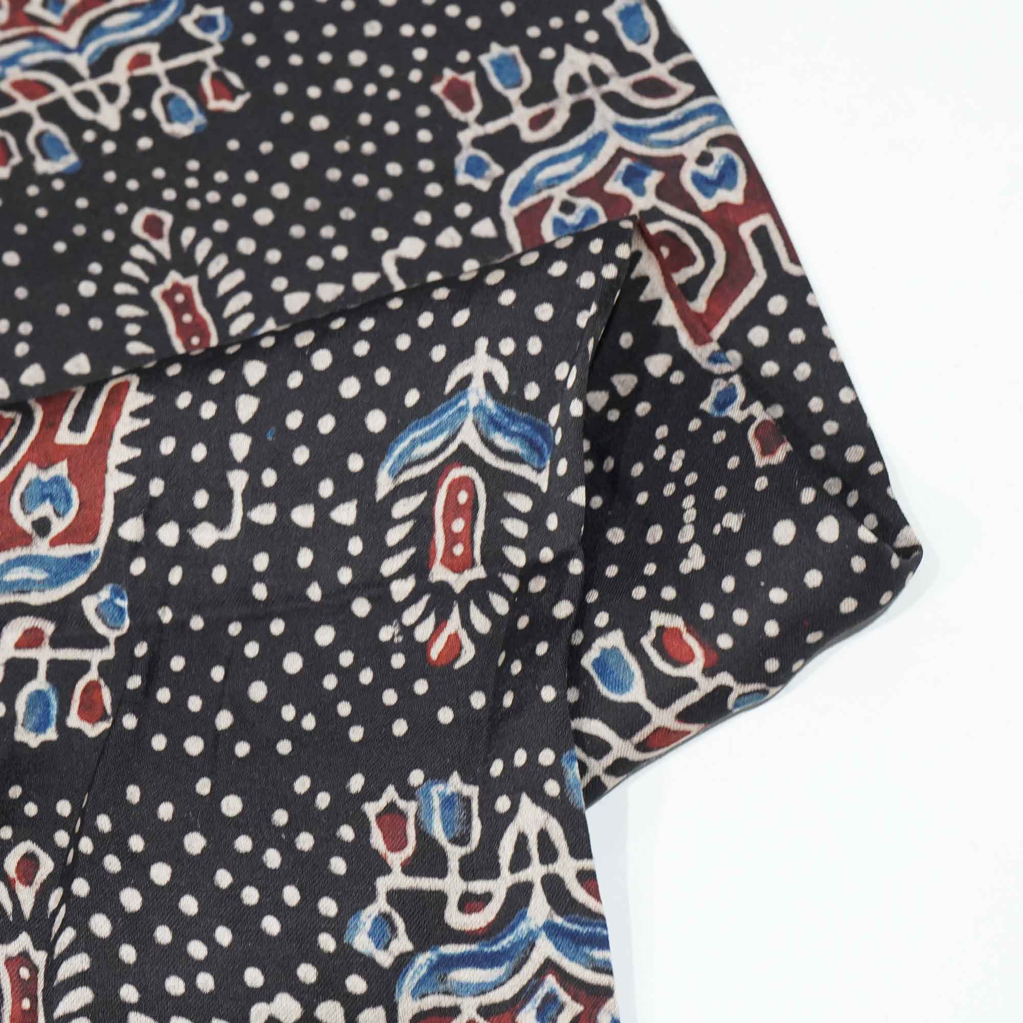 Black Ajrakh Modal Satin Modal Ajrakh IA-26872