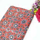 Red Ajrakh Modal Satin Modal Ajrakh IA-26875
