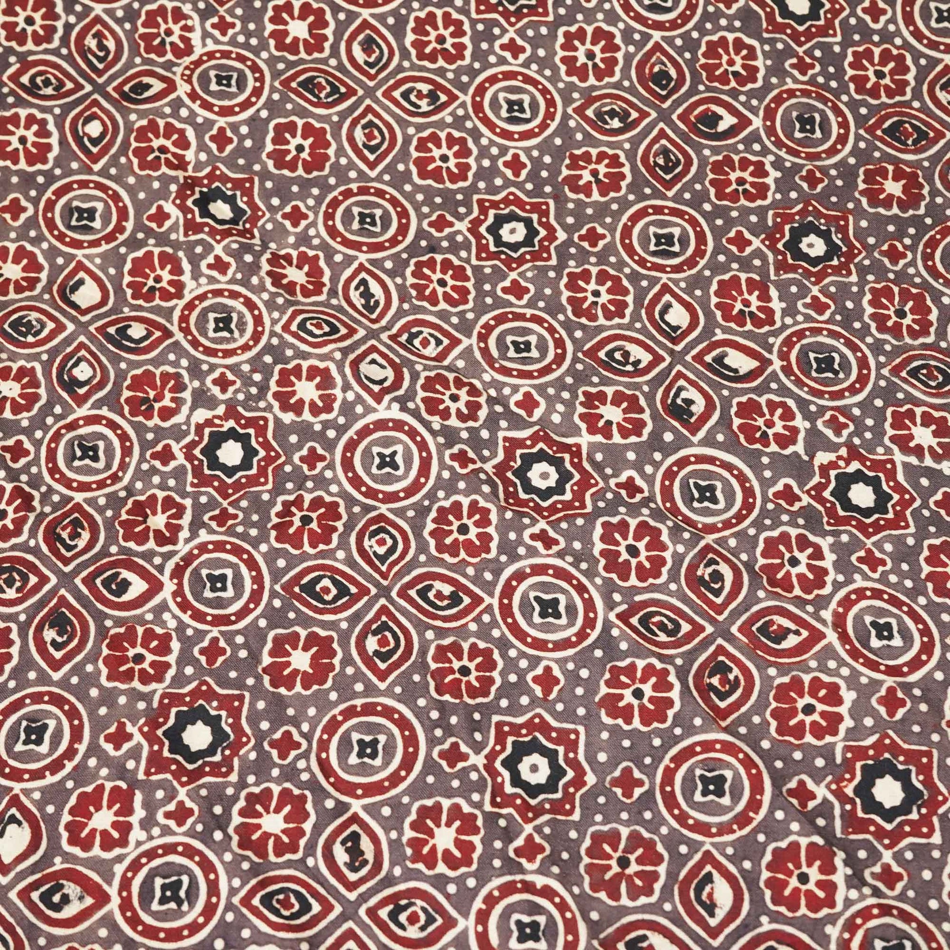 Brown Ajrakh Modal Satin Modal Ajrakh IA-26877