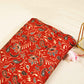 Red Floral Ajrakh Modal Satin Modal Ajrakh IA-26882
