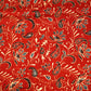 Red Floral Ajrakh Modal Satin Modal Ajrakh IA-26882