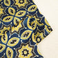 Navy Blue Ajrakh Modal Satin Fabric Modal Ajrakh IA-26890