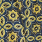 Navy Blue Ajrakh Modal Satin Fabric Modal Ajrakh IA-26890