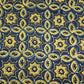 Navy Blue Ajrakh Modal Satin Fabric Modal Ajrakh IA-26890