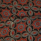 Black Ajrakh Modal Satin Fabric Modal Ajrakh IA-26893